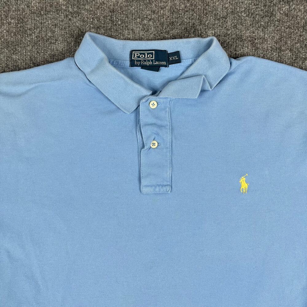 Polo Ralph Lauren Polo Shirt Mens Size XXL Blue Short Sleeve‎ Classic Casual